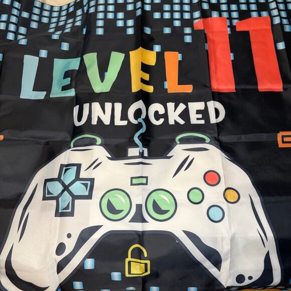 Gaming Birthday Banner Set 11 Years Old 6ft x 4ft - Picture 2 of 4